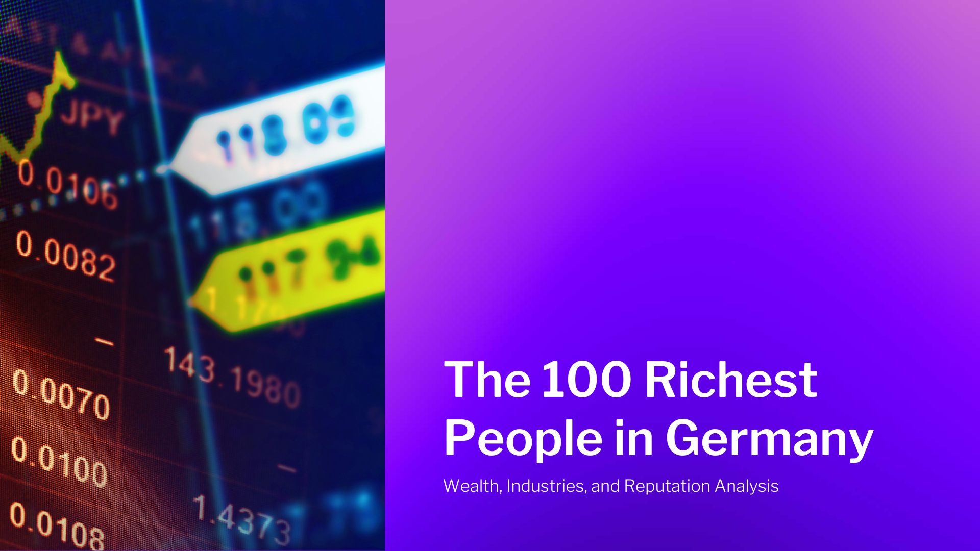 The 100 Richest People in Germany: Wealth, Industries, and Reputation Analysis